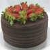 Ganache cake with Fresh Strawberries (D)